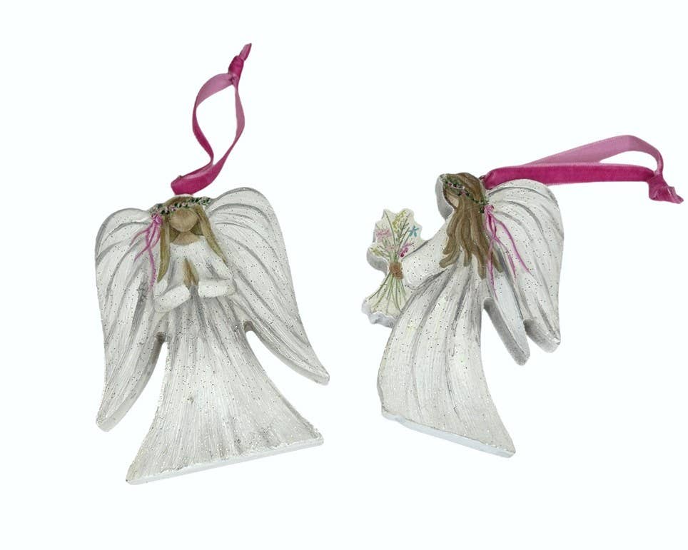 Hand Painted Angel Ornaments
