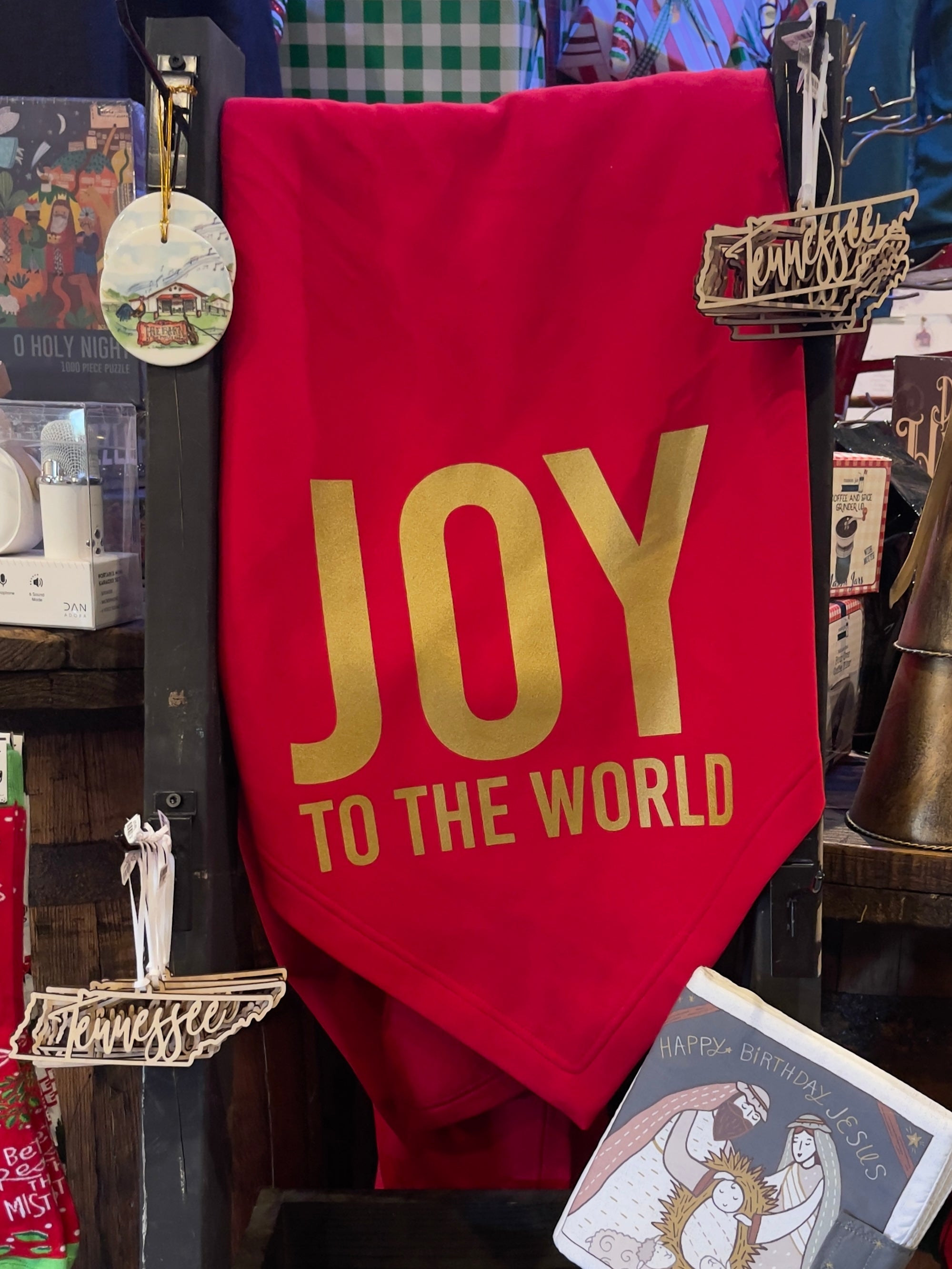 Joy To The World Fleece Sweatshirt Blanket