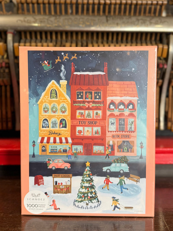 City Sidewalks Christmas Puzzle - Barn & Bale