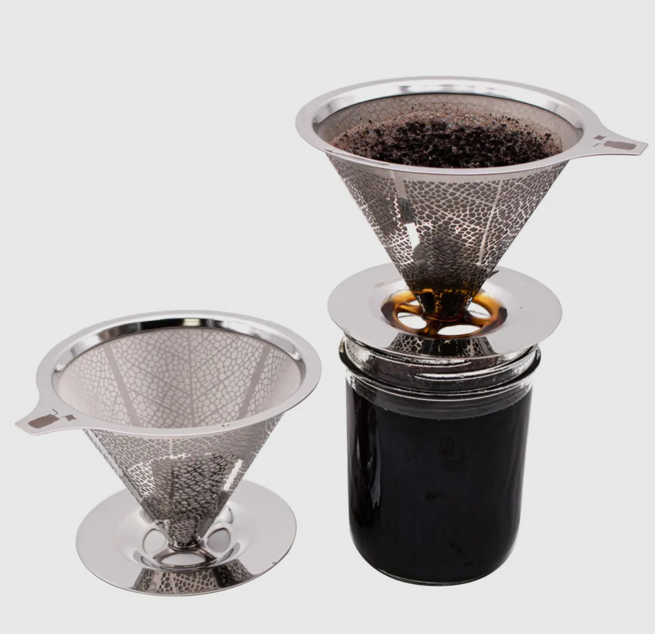 Mason Jar Pour Over Coffee Filter