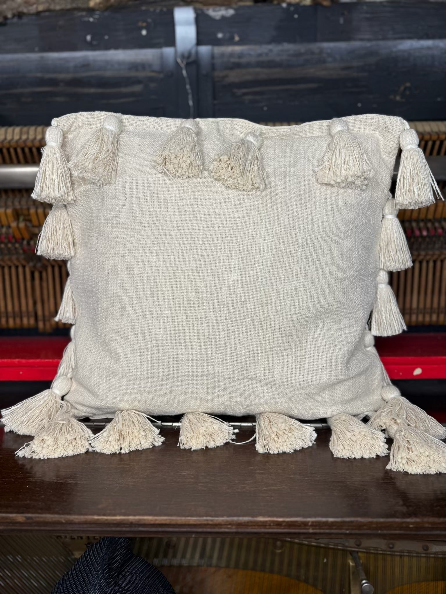 Hand Embroidered Name or Zip Code Pillow - Customizable