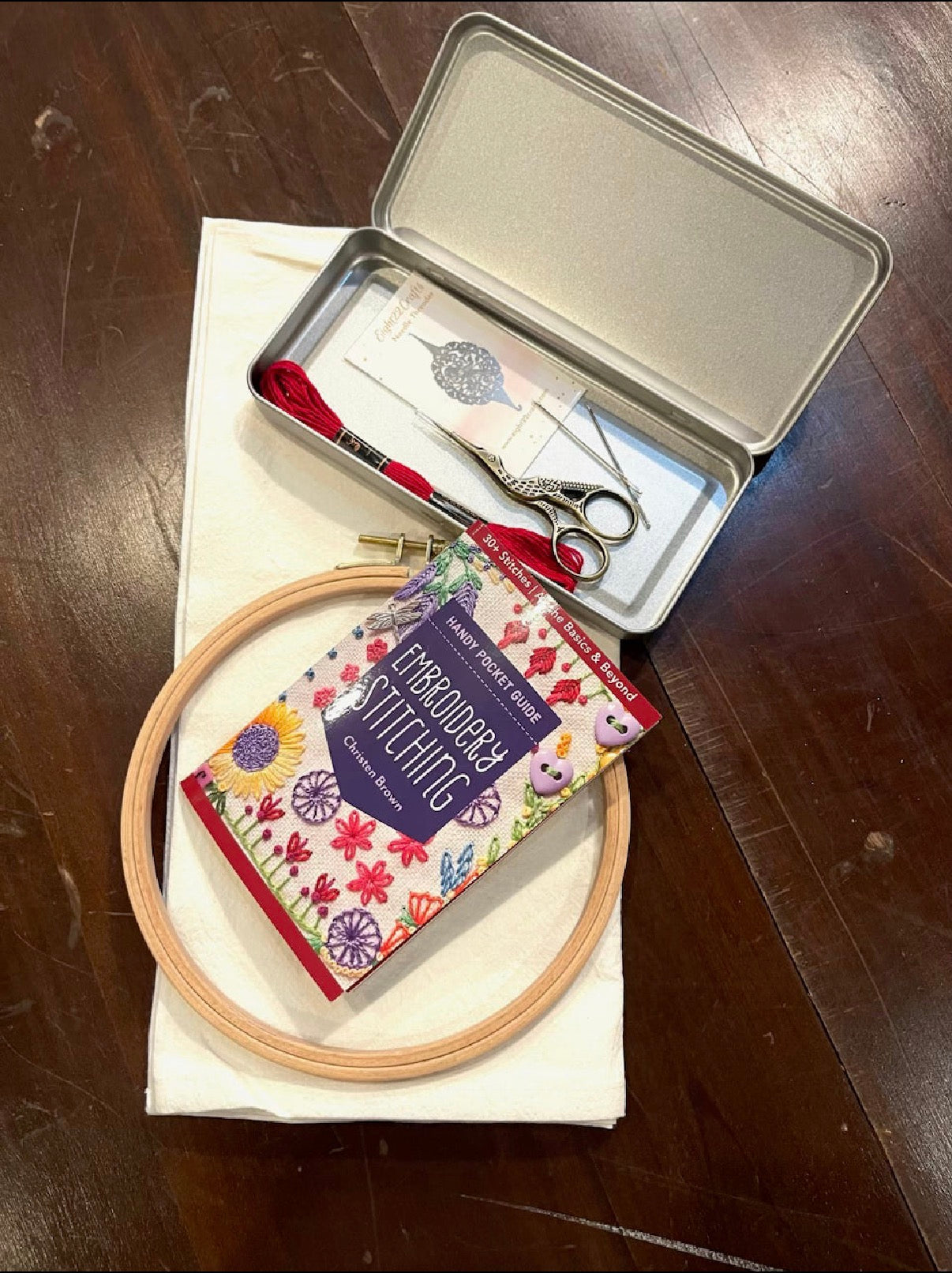 Redwork Embroidery Starter Kit
