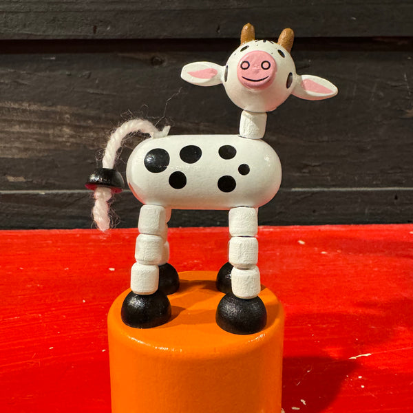 Farm Friends Push Puppet - Barn & Bale