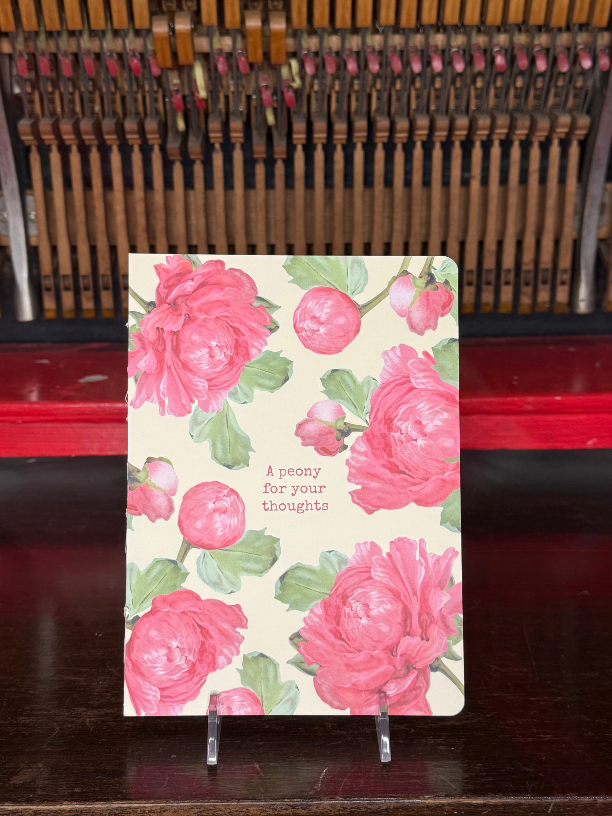 A Peony for Your Thoughts Notebook