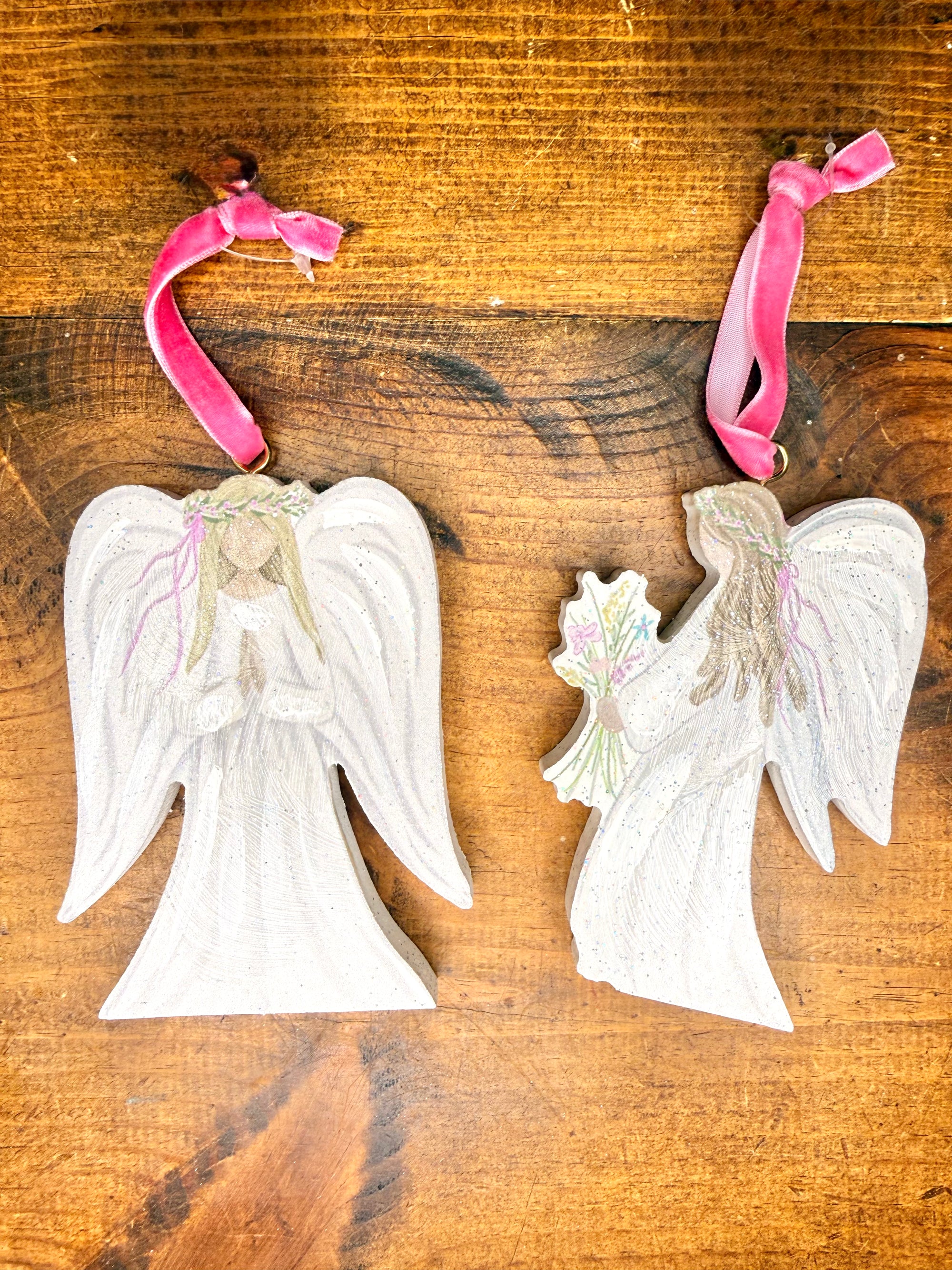 Hand Painted Angel Ornaments