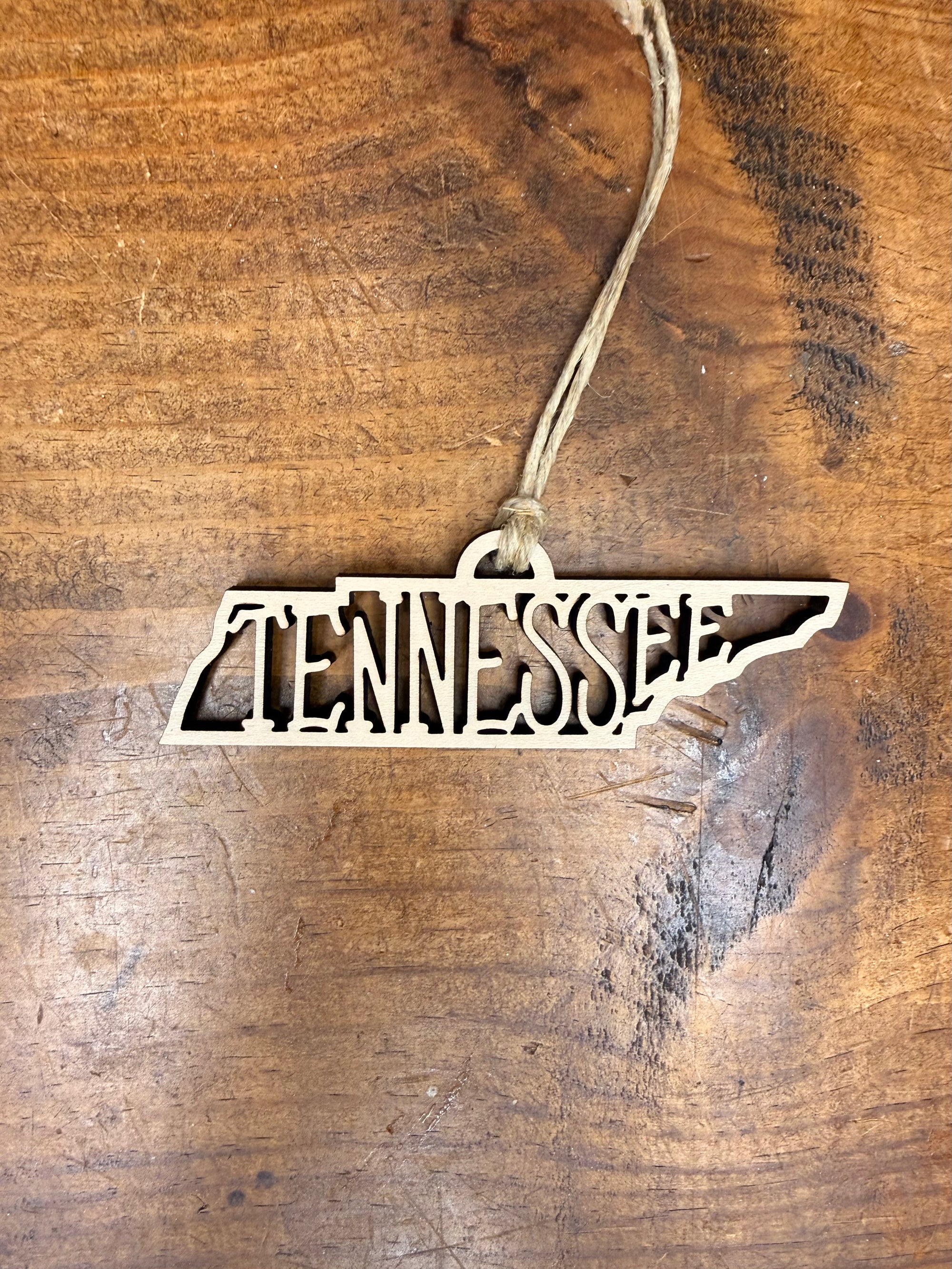 Maple Wood Tennessee Ornament