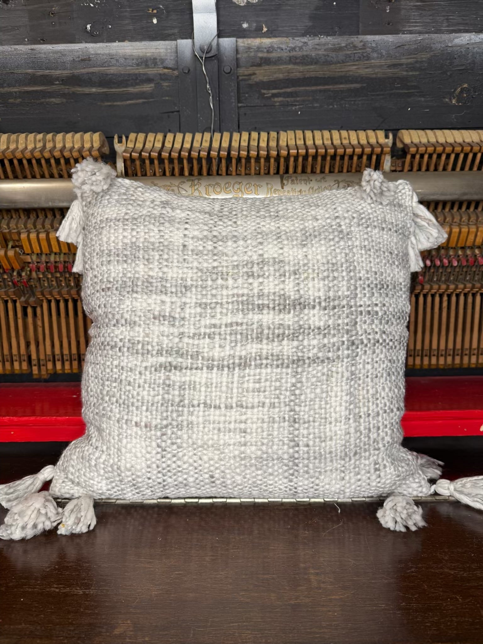 Hand Embroidered Name or Zip Code Pillow - Customizable