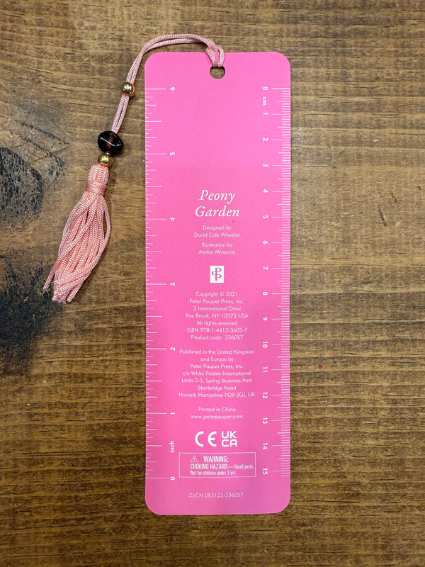 Peony Bookmark - Barn & Bale