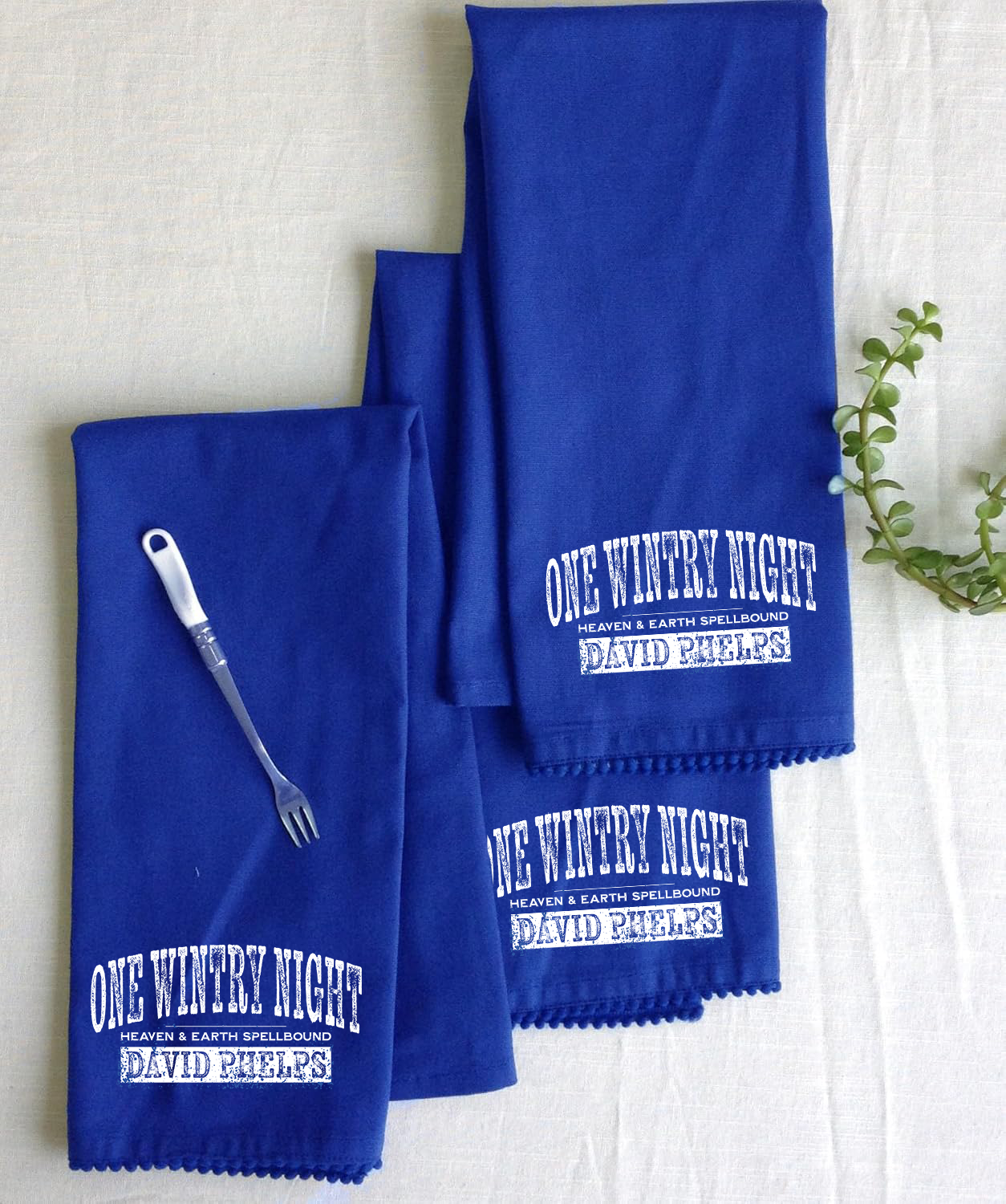 One Wintry Night Tea Towel