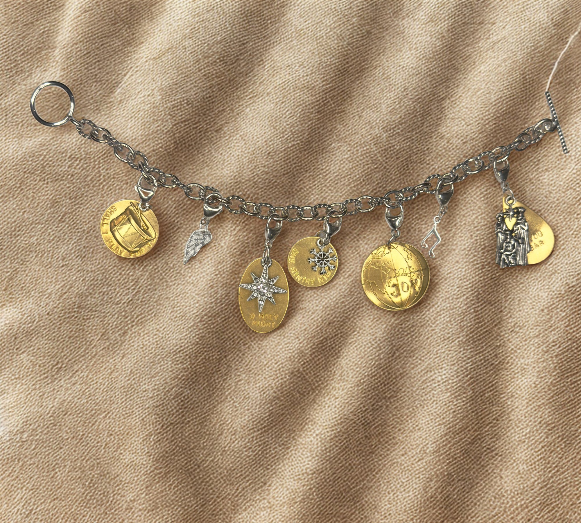 The Barn & Bale Lyrical Christmas Charm Bracelet