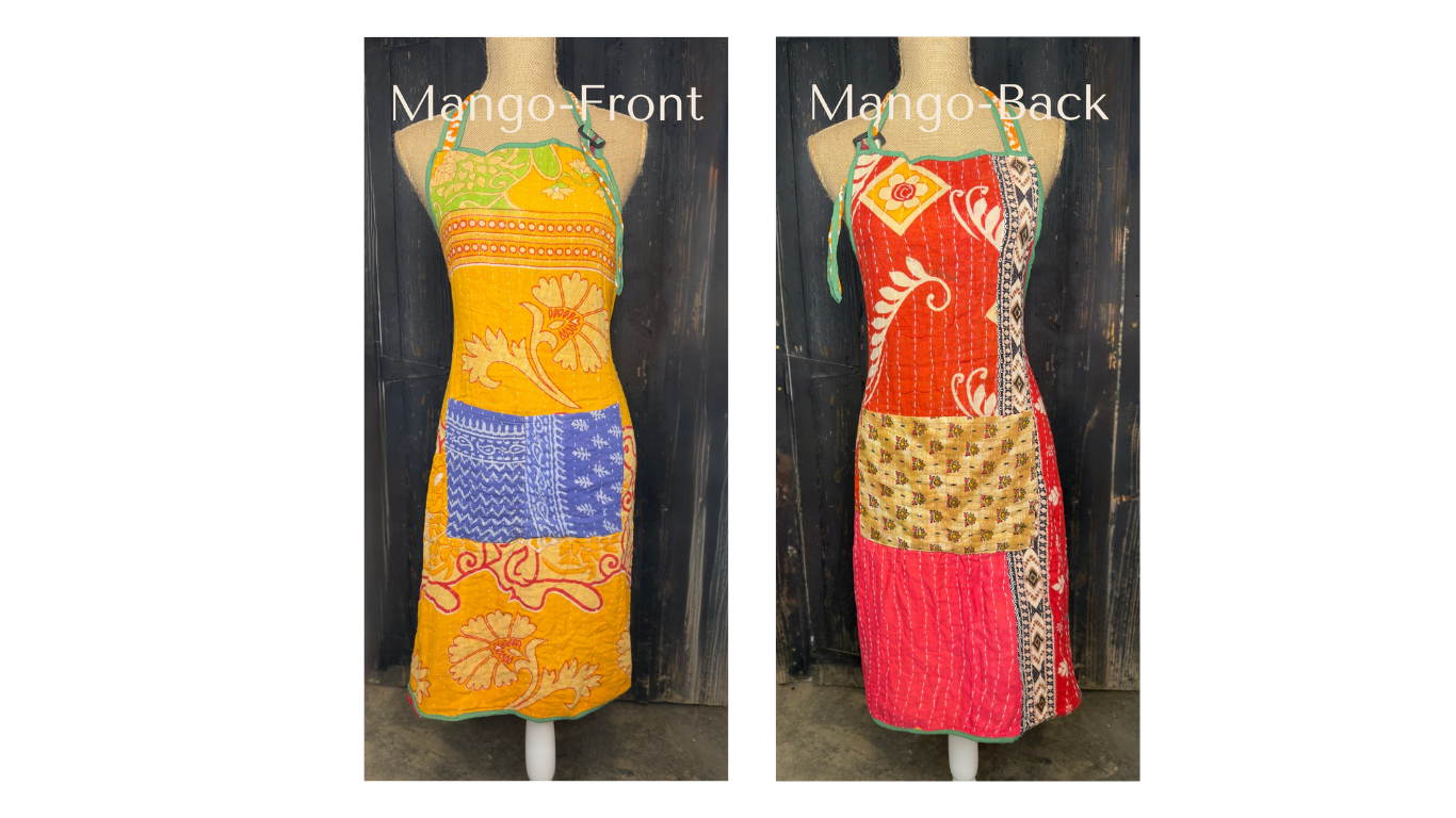 Reversible Recycled Kantha Cotton Apron