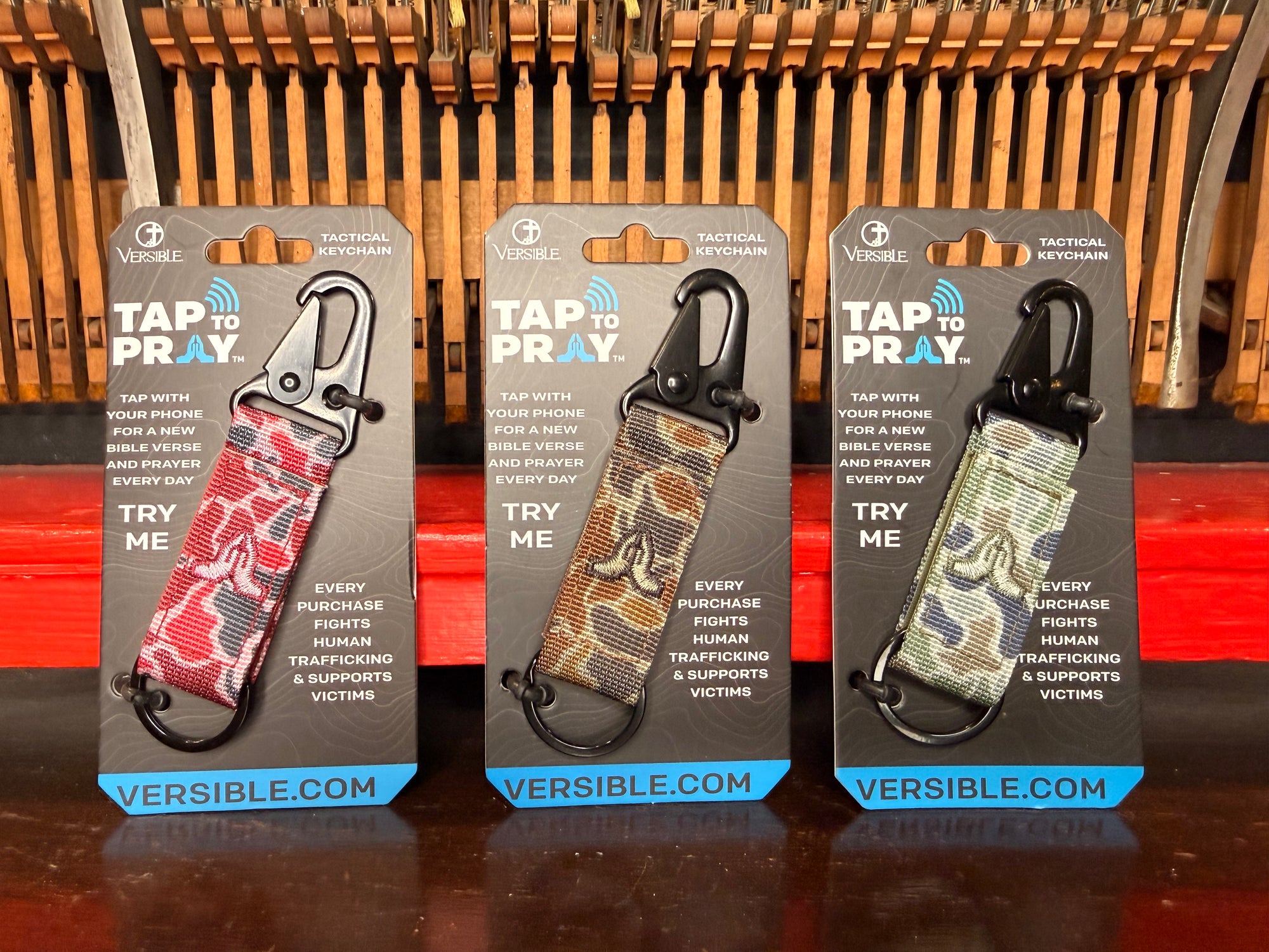 Tap to Pray- Tactical Carabiner Keychain