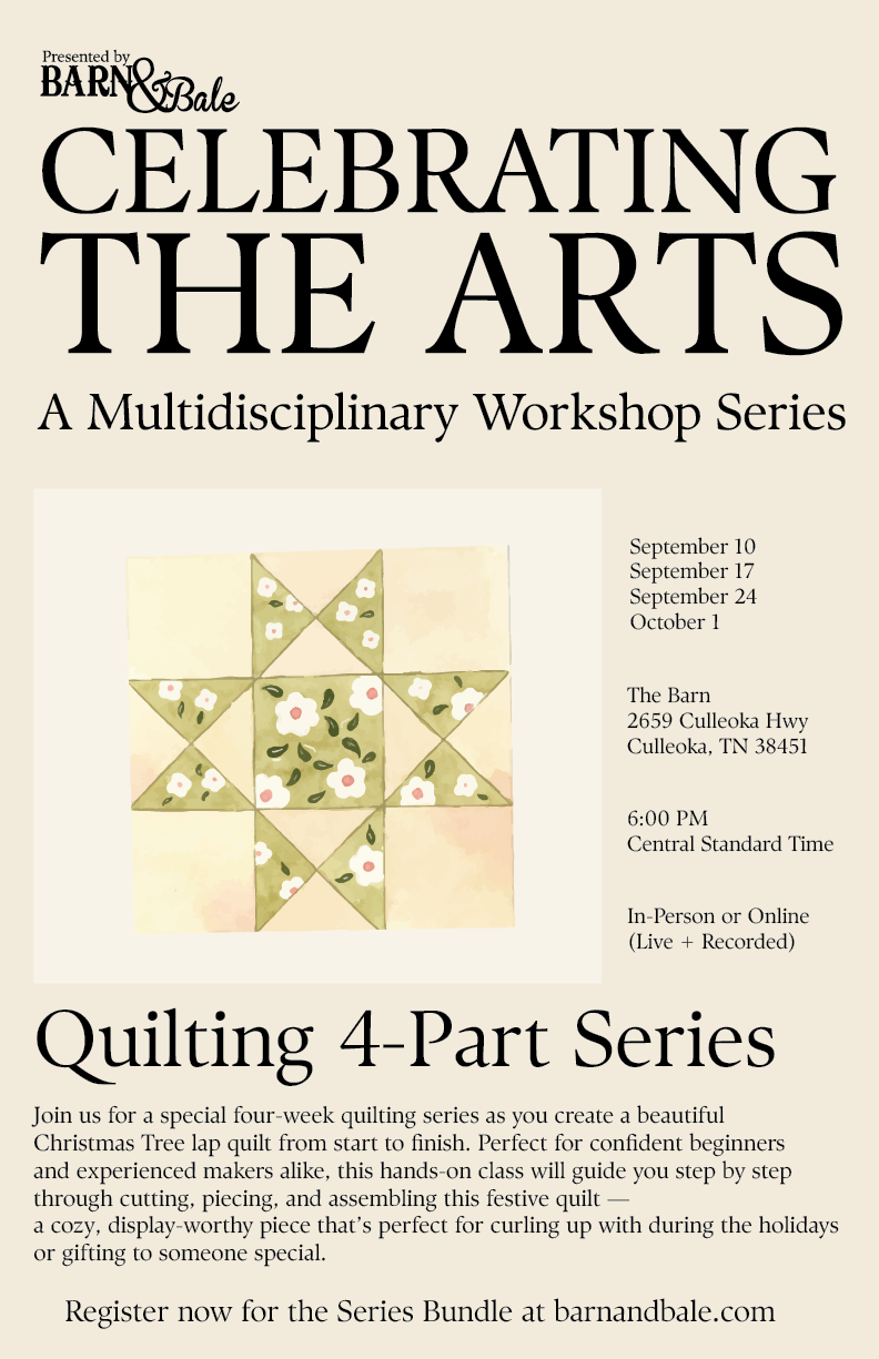 Celebrating the Arts: Quilting Series(4 week series)