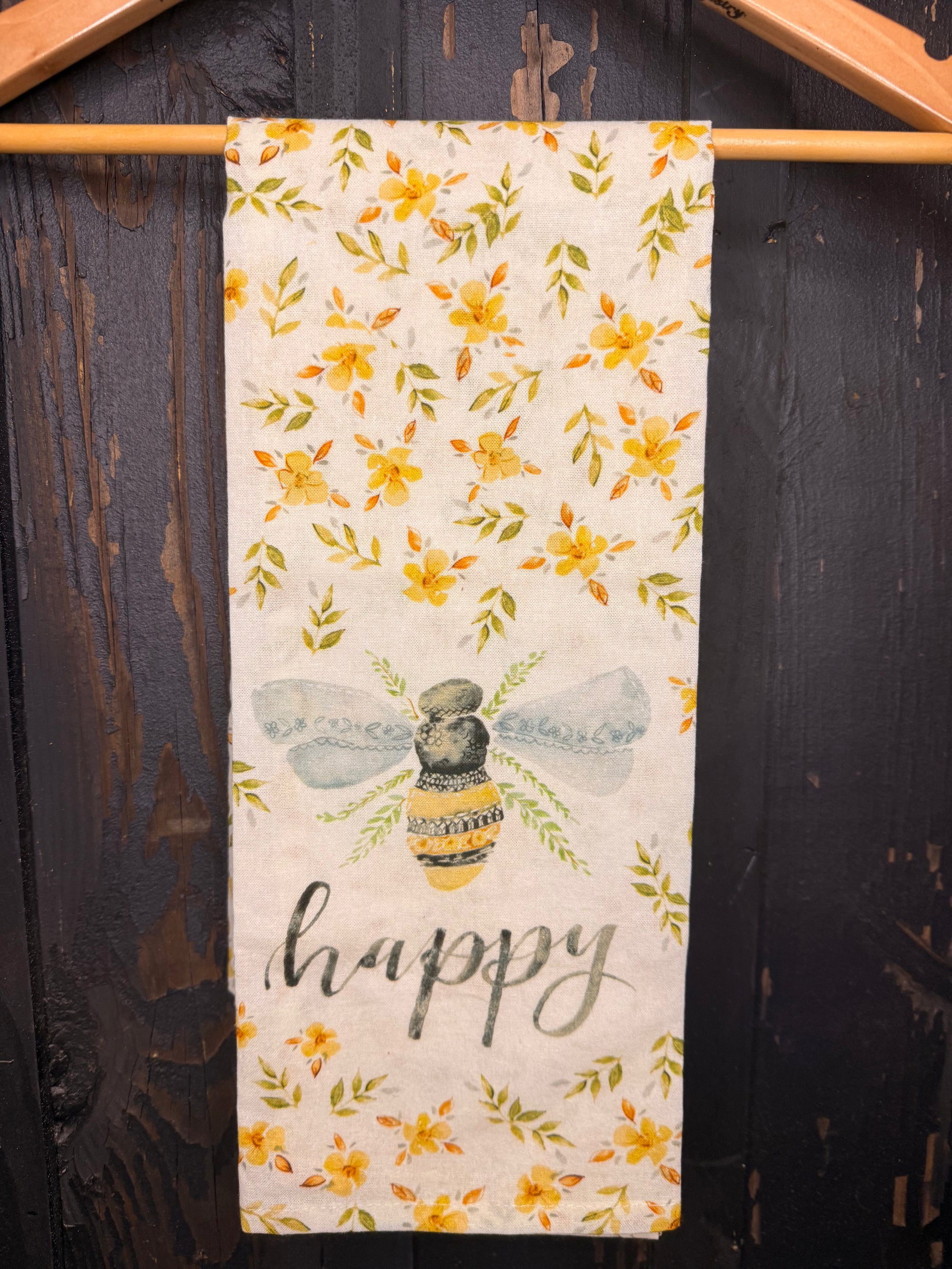 Bee Happy Tea Towel