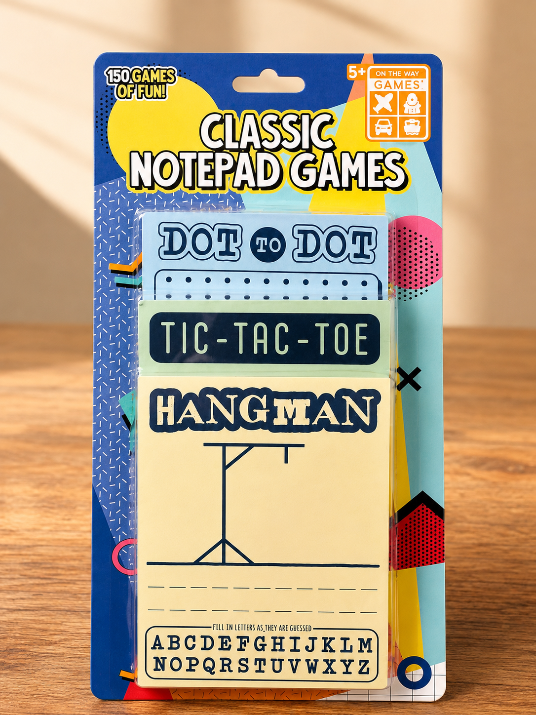 Classic Notepad Games: Hangman, Dot To Dot, Tic-Tac-Toe