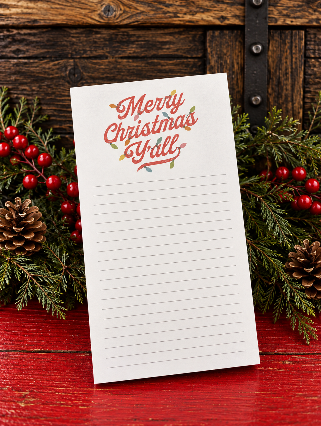 Merry Christmas Y'all Notepad