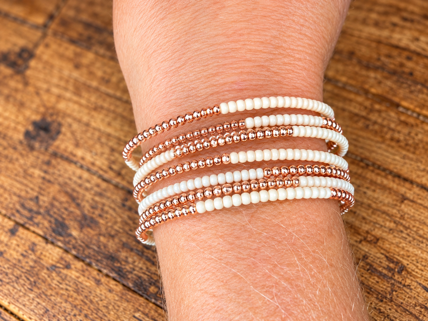 Upendo Memory Wire Bracelets