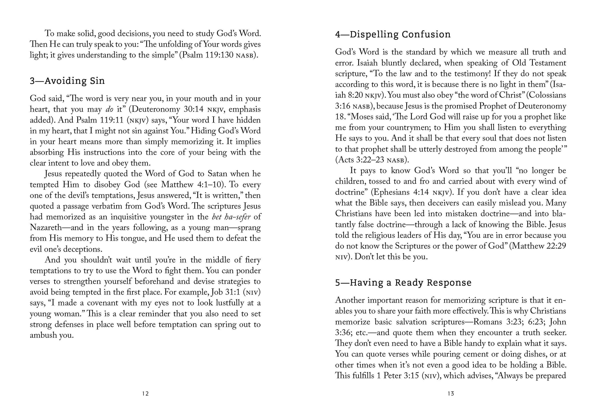 Men's Scripture Memory Guide