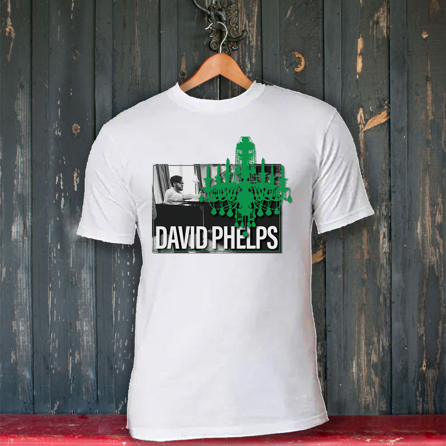 Piano & Green Chandelier T-shirt