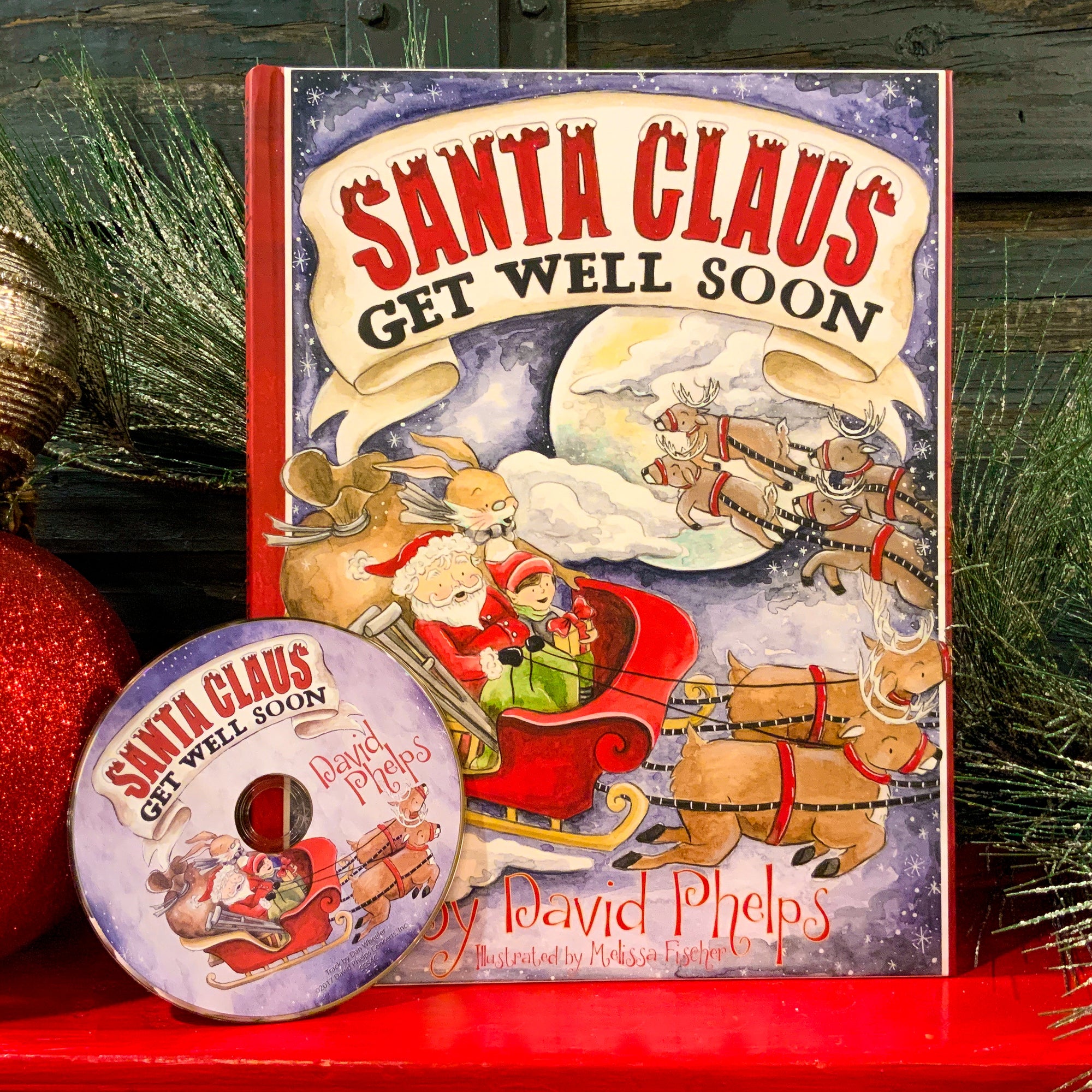 Santa Claus Get Well Soon — Children's Book with CD